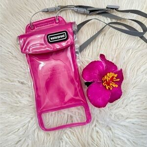 Waterproof phone case pink